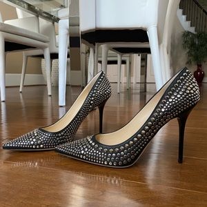 Jimmy Choo Multi Metal Studded Abel Pumps
